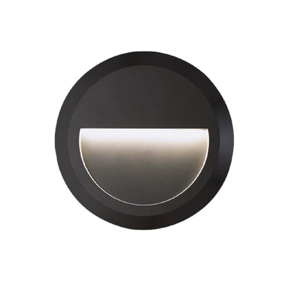 Circular LED step light (LL ABS-2016-BK)