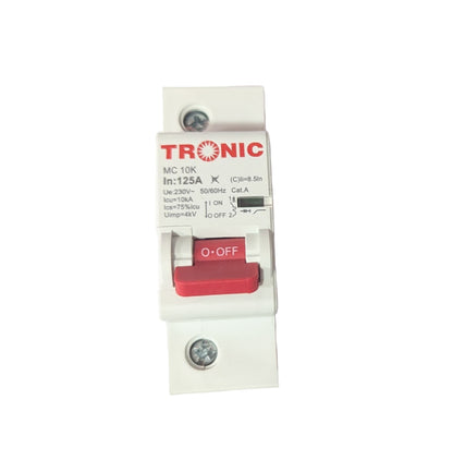 MCB – Single Pole 10KA Miniature Circuit Breaker 125A (MC 10K125)
