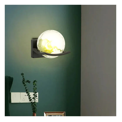 Clear Glass Globe Wall Lamp PL 7017-27-01