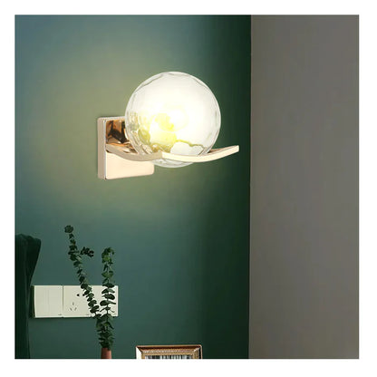 Clear Glass Globe Wall Lamp PL 7017-27-01