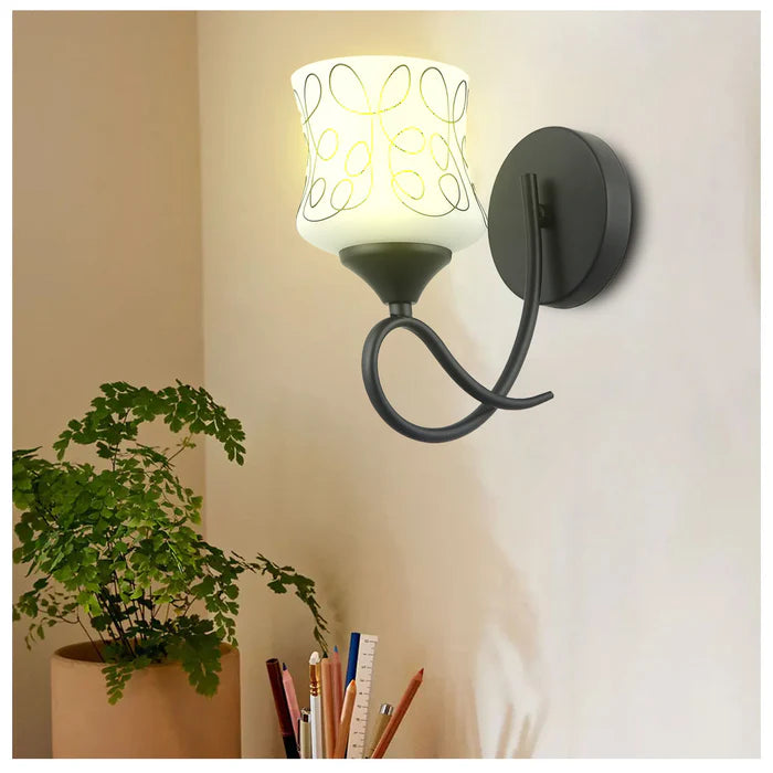 Artistic Patterned Wall Lamp Frosted Glass Shade PL 7021-27-01