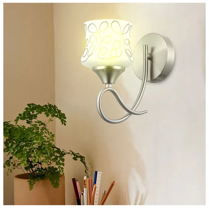 Artistic Patterned Wall Lamp Frosted Glass Shade PL 7021-27-01