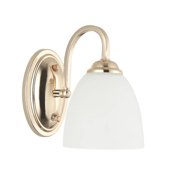 Classic Wall Light With Frosted Glass Shade