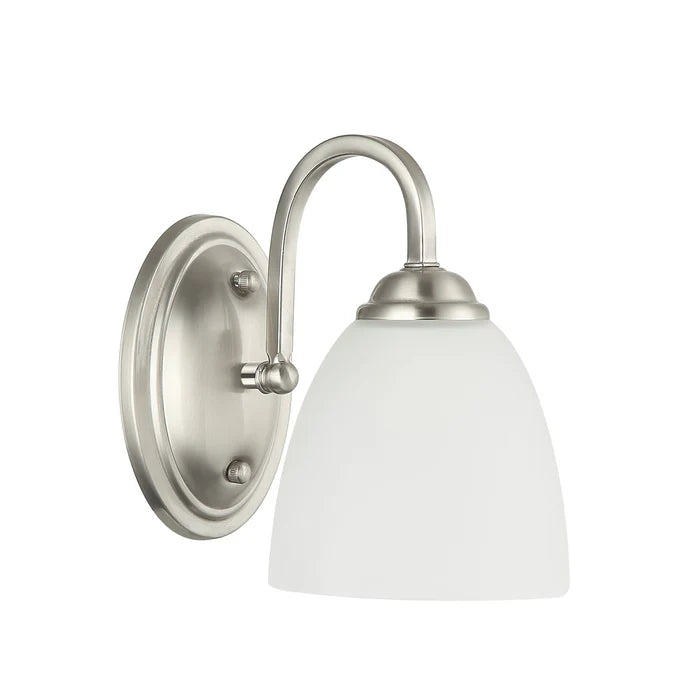 Classic Wall Light With Frosted Glass Shade