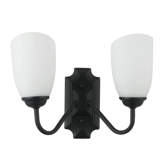 Modern Double Wall Light with Frosted Glass Shades PL 7031-27-2A