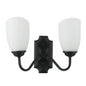 Modern Double Wall Light with Frosted Glass Shades PL 7031-27-2A