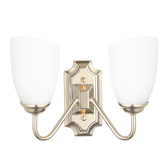 Modern Double Wall Light with Frosted Glass Shades PL 7031-27-2A