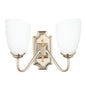 Modern Double Wall Light with Frosted Glass Shades PL 7031-27-2A