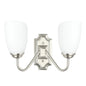 Modern Double Wall Light with Frosted Glass Shades PL 7031-27-2A