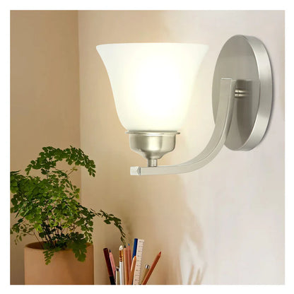 Premium Indoor Wall Light Matte Wall Sconce with Frosted Glass Shade
