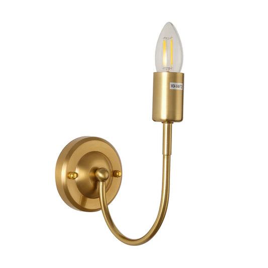 Iron BR Wall Lamp Iron Material (PL 1101-01-BR)