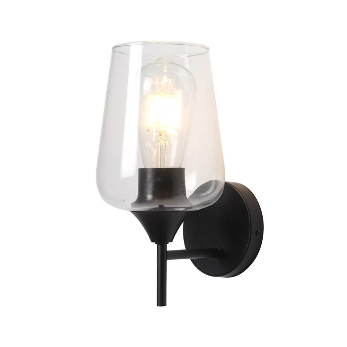 Straight Arm Black Wall Light (PL 1125-RD-01-)