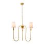 Golden chandelier Lamp with Curved Arms – 3XE14 (PL 1143-03-GO)