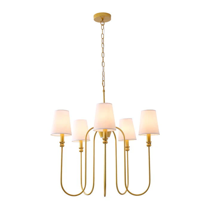 Golden chandelier Lamp – 5XE14 (PL 1143-05-GO)