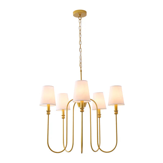 Golden chandelier Lamp – 5XE14 (PL 1143-05-GO)