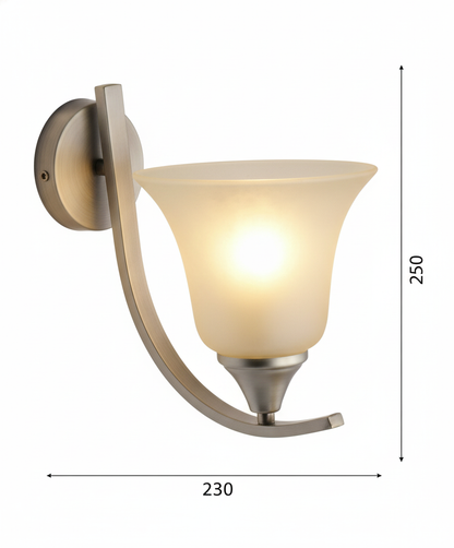 Tronic Wall Lamp - Silver & White (PL 1146-01-SI)