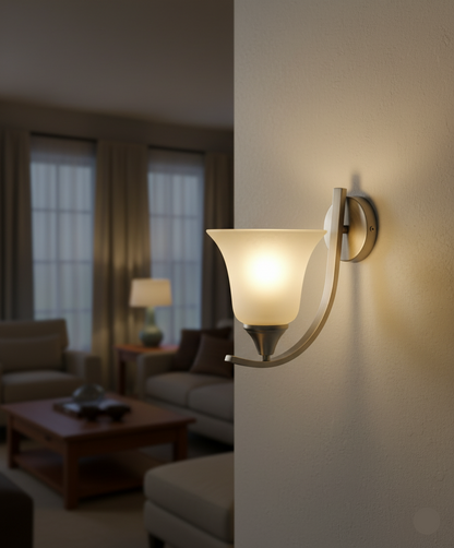 Tronic Wall Lamp - Silver & White (PL 1146-01-SI)