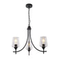 Black Chandelier Lamp – 3XE27 (PL 1147-03-BK)