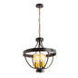 Black & Gold Chandelier – 4XE27 (PL 1150-04-BK)