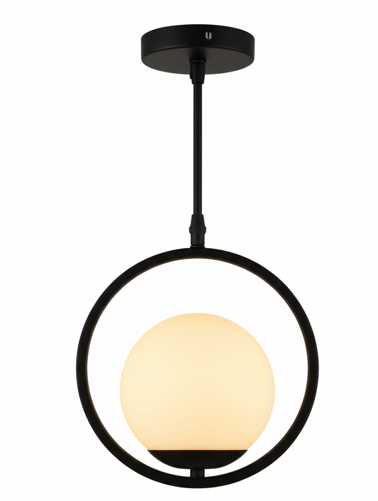 Tronic Pendant Lamp - Black & White (PL 1167-01-BK)