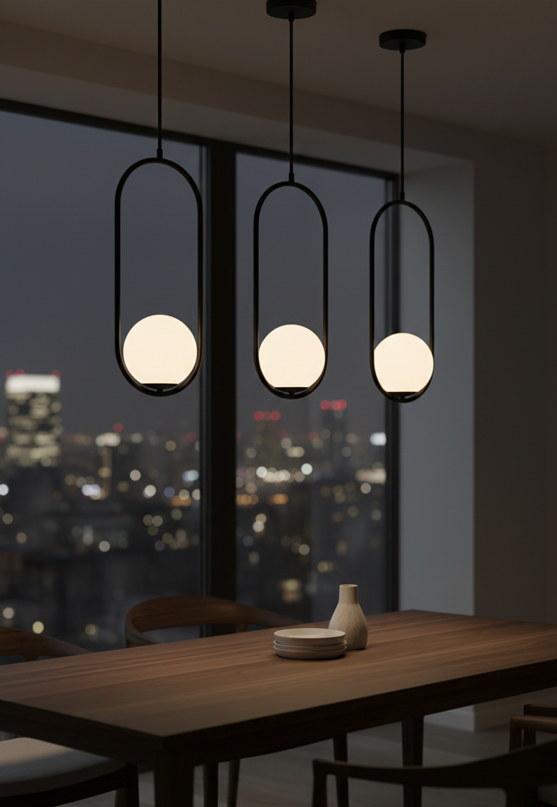 Tronic Modern Black Ceiling Light (PL 1169-01-BK)