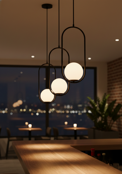 Tronic Modern Black Ceiling Light (PL 1169-01-BK)