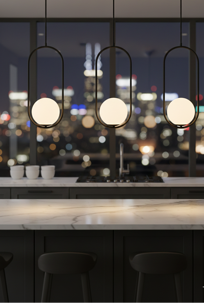 Tronic Modern Black Ceiling Light (PL 1169-01-BK)