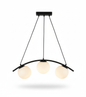 Tronic Pendant Lamp - 3 Light Black & White (PL 1172-03-BK)