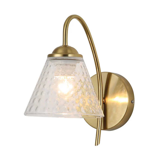 Modern Hammered Glass Wall Light PL 2506-GL-CL