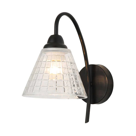 Modern Grid Glass Wall Light PL 2507-GL-CL
