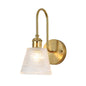 Textured Crystal-Cut Glass Wall Light PL 2509-GL-CL