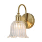 Ribbed Clear Glass Wall Light PL 2513-GL-CL