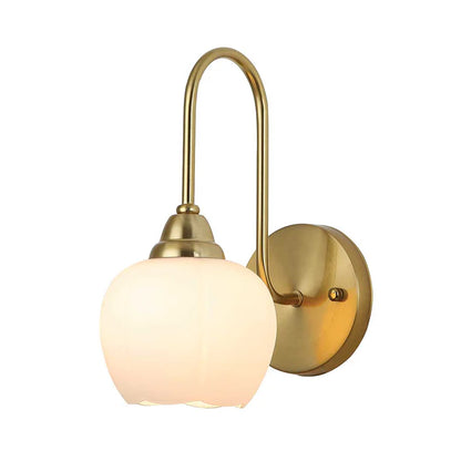 Vintage Tulip Wall Lamp (PL 2523-GL-WH)