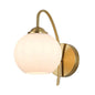 Elegant Curved Globe Wall Lamp PL 2526-GL-WH