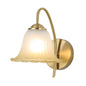Decorative Frosted Bell Wall Light with Gold Arm PL 2531-GL-WH