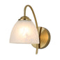 Elegant Frosted Glass Wall Light with Brass Finish PL 2533-GL-CL