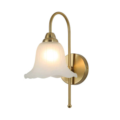Classic Cone Frosted Glass Wall Light (PL 2535-GL-CL)