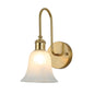 Elegant Draped Frosted Glass Wall Light PL 2538-GL-WH