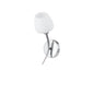 Modern Chrome Wall Lamp Sconce With Frosted Glass Shade