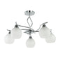Silver & White 3-Light Pendant