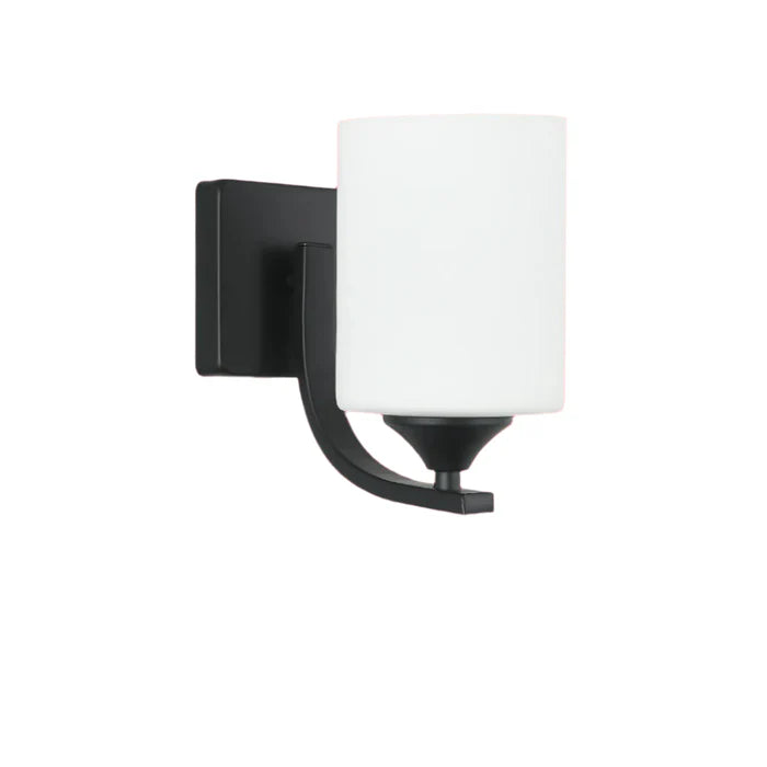 Cylindrical Frosted Glass Shade Wall Lamp PL 7015-27-01