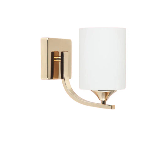 Cylindrical Frosted Glass Shade Wall Lamp PL 7015-27-01