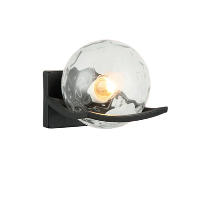 Clear Glass Globe Wall Lamp PL 7017-27-01