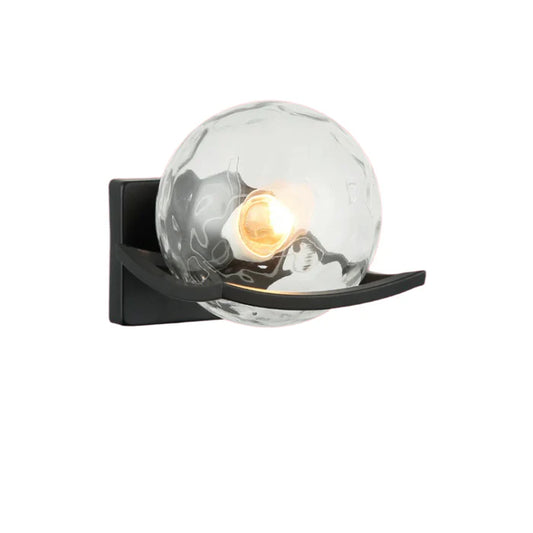 Clear Glass Globe Wall Lamp PL 7017-27-01