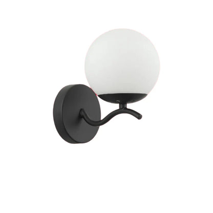 Modern Minimalist Wall Lamp Frosted Glass Globe Light