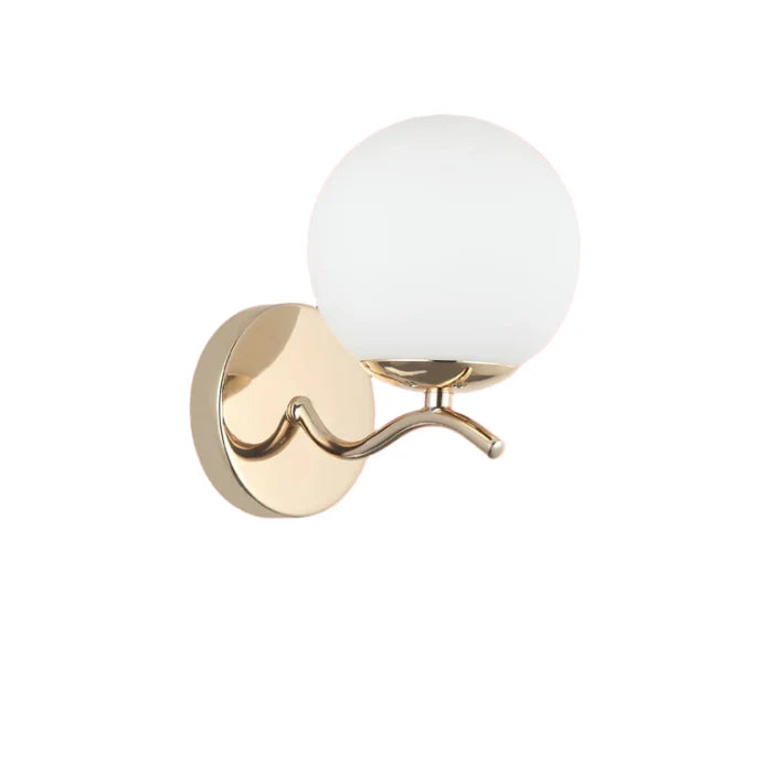 Modern Minimalist Wall Lamp Frosted Glass Globe Light