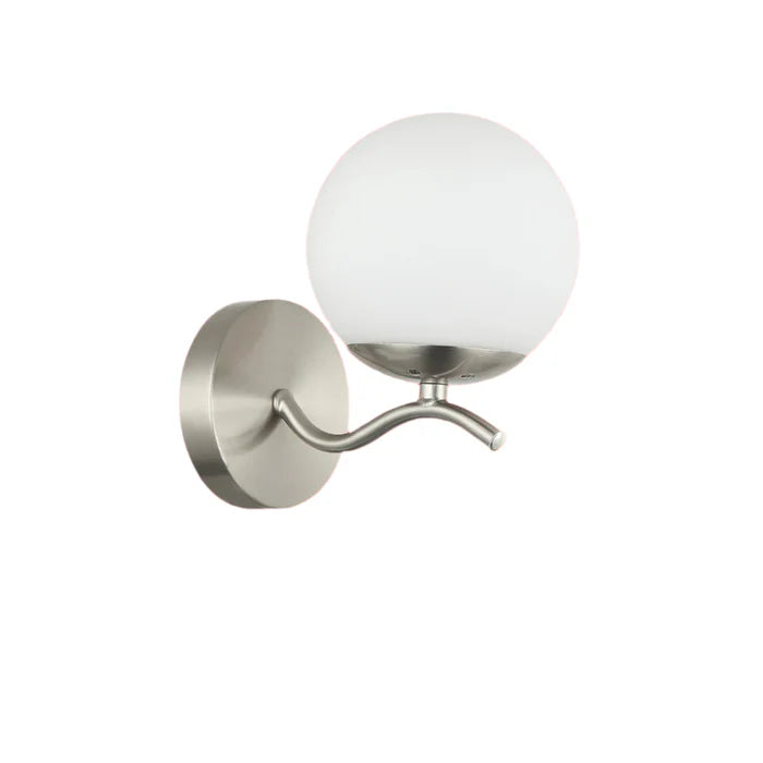 Modern Minimalist Wall Lamp Frosted Glass Globe Light