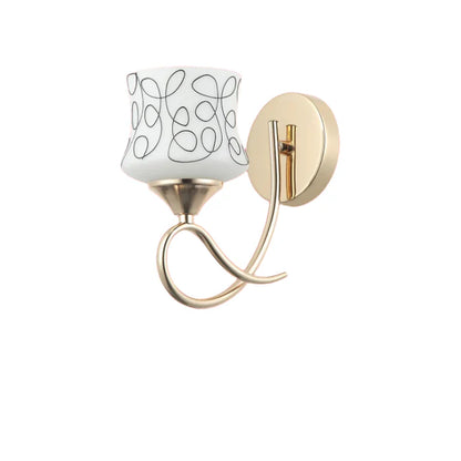 Artistic Patterned Wall Lamp Frosted Glass Shade PL 7021-27-01