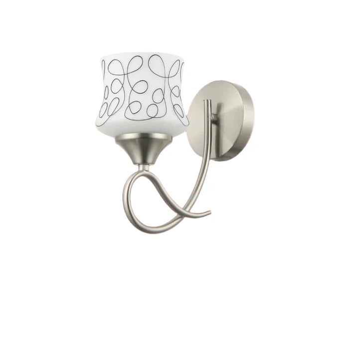 Artistic Patterned Wall Lamp Frosted Glass Shade PL 7021-27-01