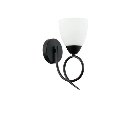 Modern Wall Light with Frosted Glass Shade